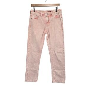 Pilcro Jeans Womens 27 Pink Slim Boyfriend Mid Rise Stretch Denim Pants Ankle‎
